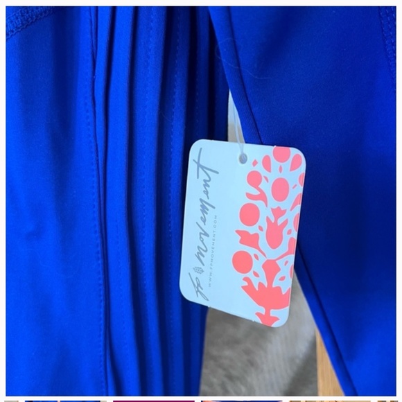 Free People FP Movement Playin for Keeps Track Jacket Women XS Blue Full Zip NWT - Picture 4 of 16